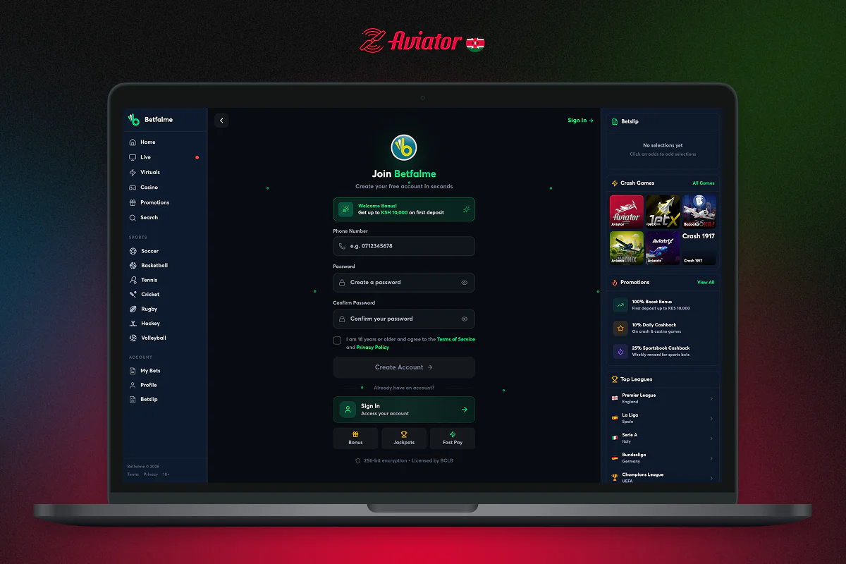 Registration with Betfalme is required for anyone who wants to play Aviator for real money